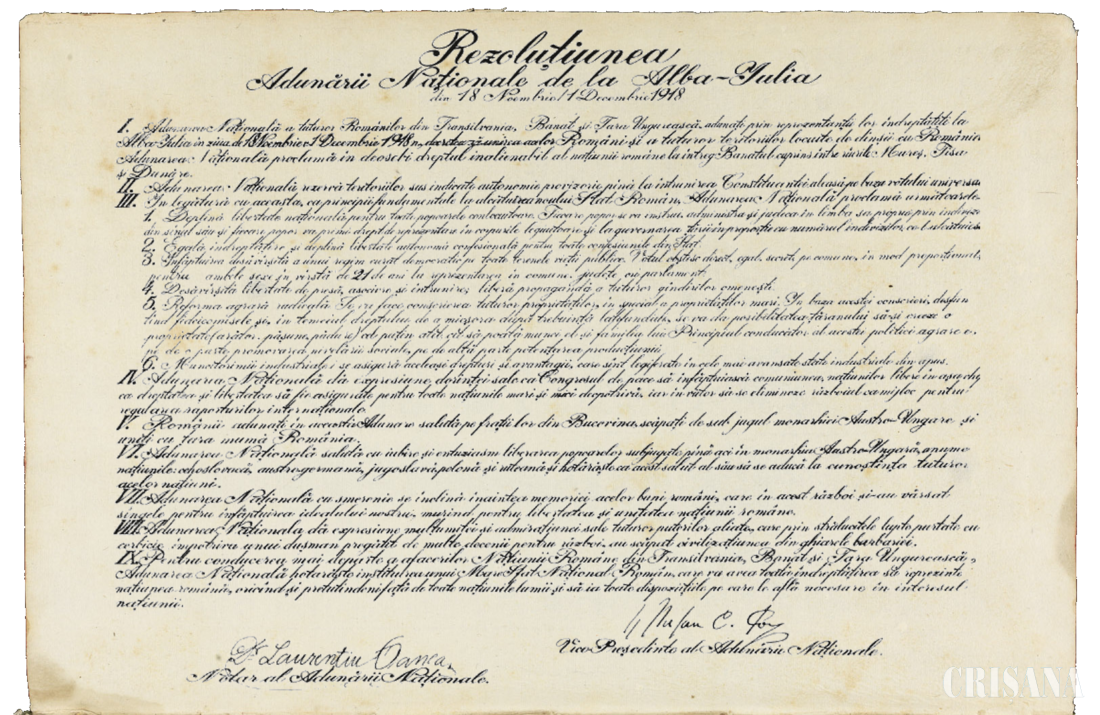 Rezoluţia Marii Adunări De La Alba Iulia De La 1 Decembrie 1918 Si Autonomia Clarificări La Provocările Ungare