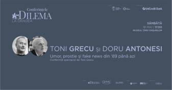 Conferință-spectacol de Toni Grecu - Umor, prostie și fake news din '89 până azi