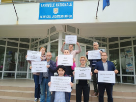 Arhivele Naționale - Serviciul Județean Bihor - Protest spontan