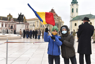 Ziua Unirii Principatelor Române - Ceremonie restrânsă în Piața Unirii