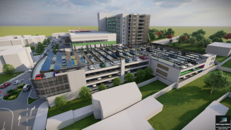 Construirea parcării supraetajate de la Spitalul Județean -  În linie dreaptă