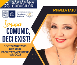 La Universitatea din Oradea - Seminar de comunicare cu Mihaela Tatu