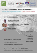 Miercuri, 1 martie, în Librăria Cărturești - Serată literară româno-franceză