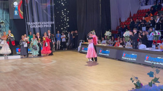 Orădenii Șerban Clit - Aurora Gioncada - Campioni europeni la dans sportiv