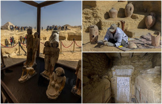 Descoperiri pe bandă rulantă în Egipt - Mumie acoperită cu aur
