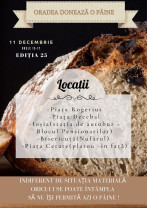 Astăzi, 11 decembrie - Oradea donează o pâine
