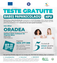 Prelungire campanie de testare gratuită Babeș-Papanicolau și HPV în Oradea
