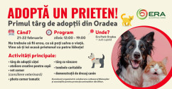 Primul târg de adopții din Oradea - „Adoptă un prieten!”