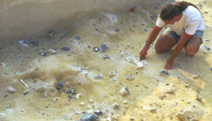 O unealtă din os de elefant, veche de 480.000 de ani, descoperită în Europa