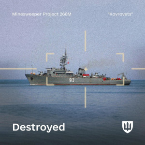 Marea Neagră - O nouă navă rusă distrusă de ucraineni